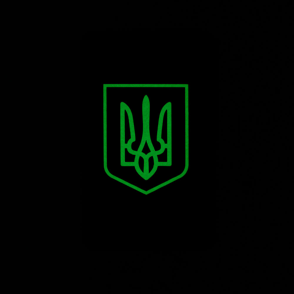 Patch Ukrainian Flag Witch Coat of Arms ( 80x50mm ) Vertical
