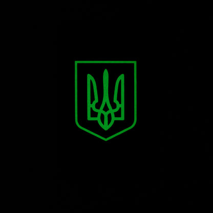 Patch Ukrainian Flag Witch Coat of Arms ( 80x50mm ) Vertical
