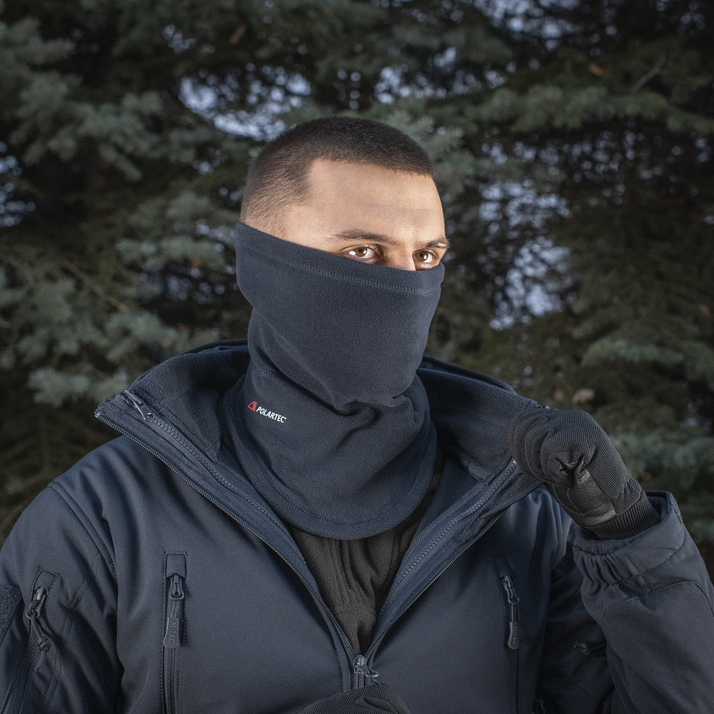 Anatomic Tube Scarf With a Drawstring Polartec