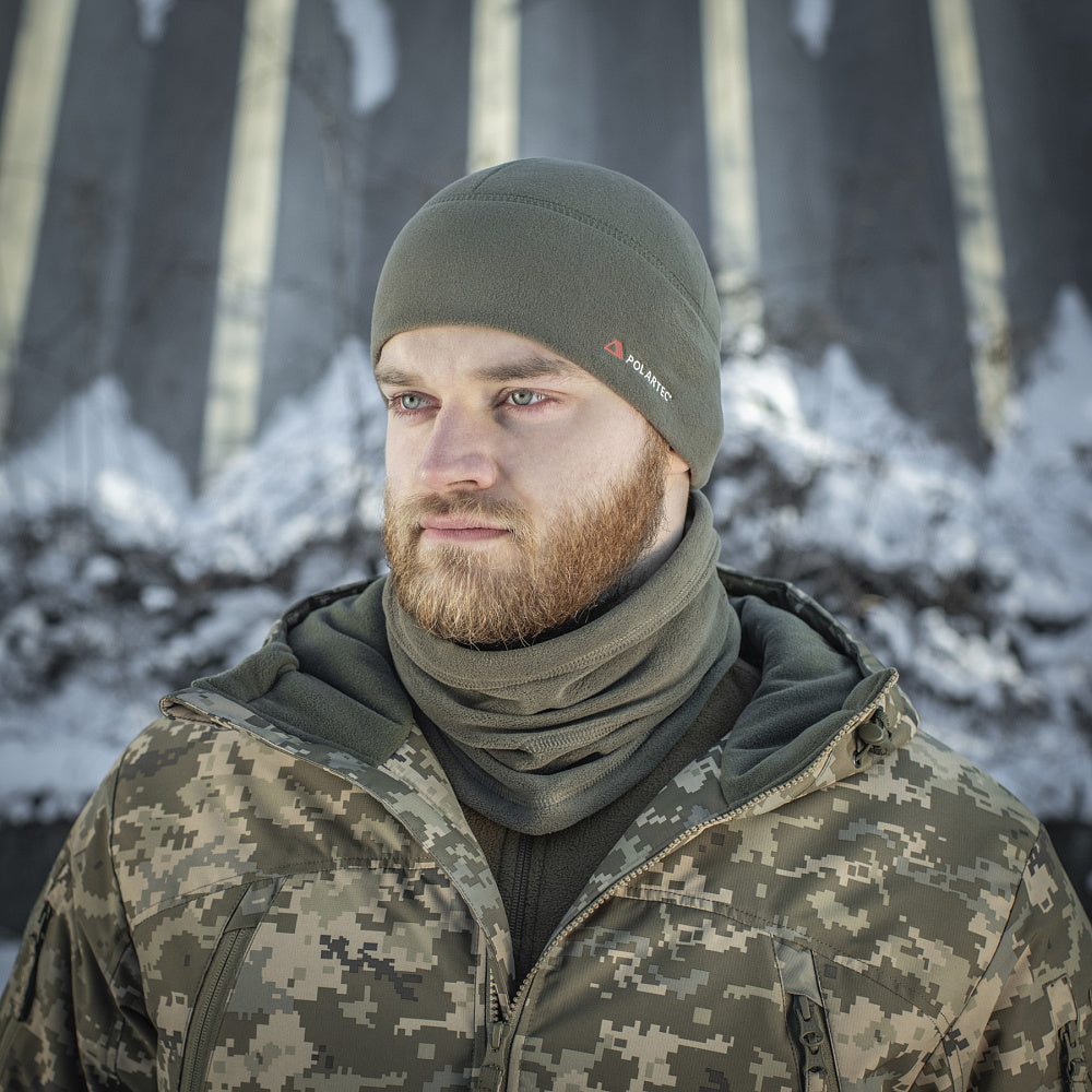 Anatomic Tube Scarf With a Drawstring Polartec