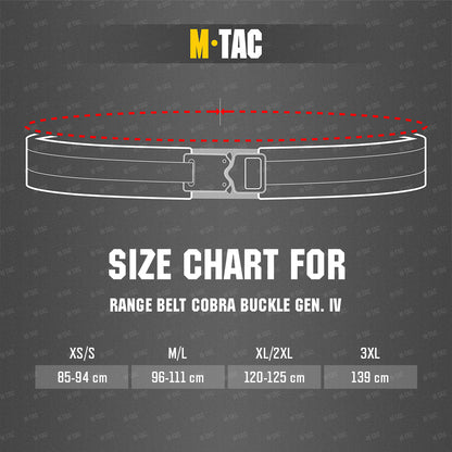 M-Tac Pas Range Belt Cobra Buckle Gen.IV