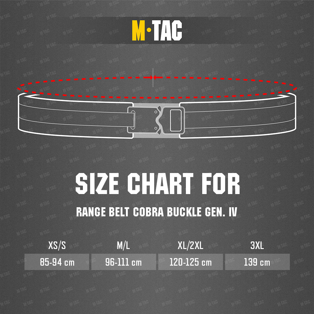M-Tac Range Belt Cobra Buckle Gen.IV