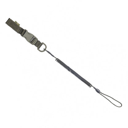 Safety Cord Medium combo with D-ring and fastex