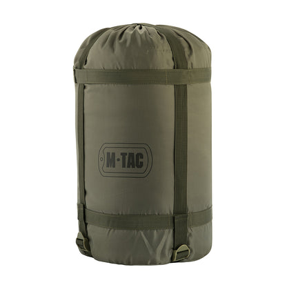 Sleeping bag with compression cover