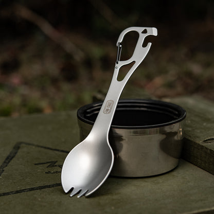 Spork Cutlery set with a Carabiner