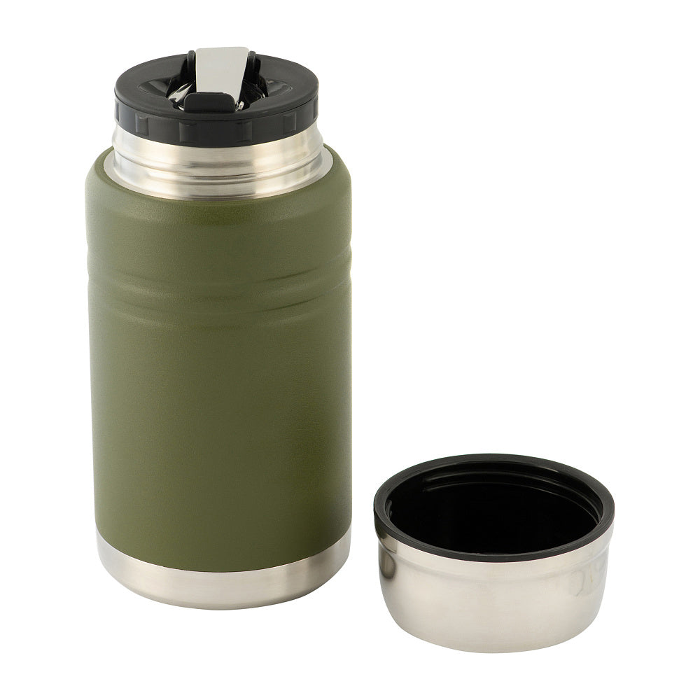 Stainless 750 ml Thermos with folding spoon