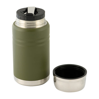 Stainless 750 ml Thermos with folding spoon