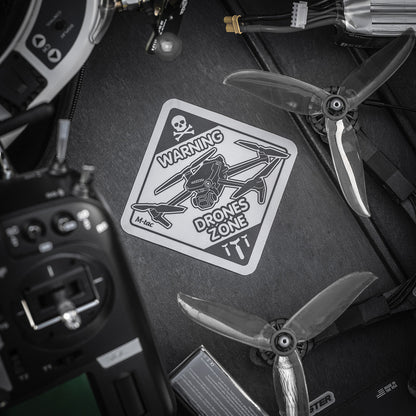Sticker Drone Zone Reflective Small