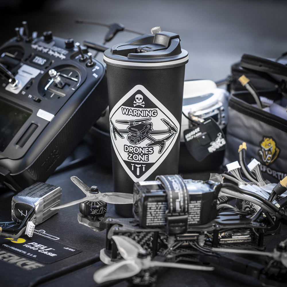 Sticker Drone Zone Reflective Small