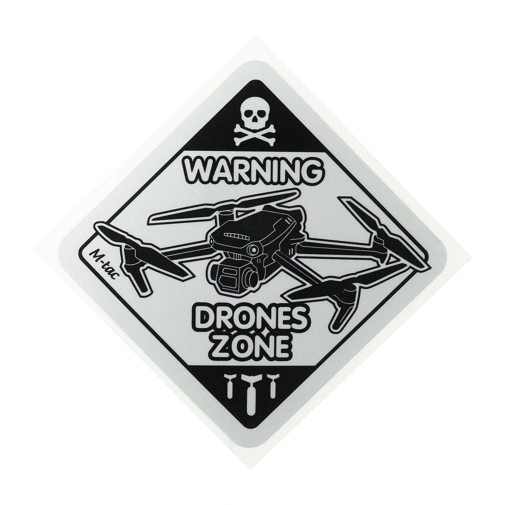 Sticker Drone Zone Reflective Small