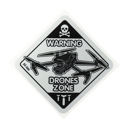 Sticker Drone Zone Reflective Small