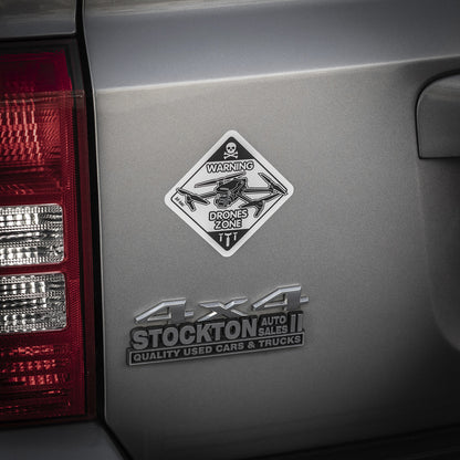 Sticker Drone Zone Reflective Small
