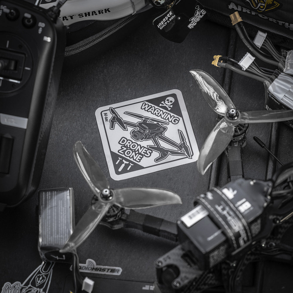 Sticker Drone Zone Reflective Small