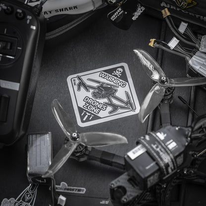 Sticker Drone Zone Reflective Small