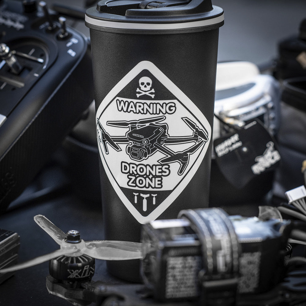 Sticker Drone Zone Reflective Small