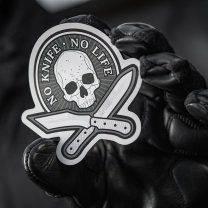 Sticker No Knife-No Life Reflective