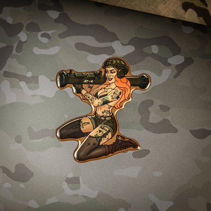 Sticker Tactical girl #10 AT4 Tattoo