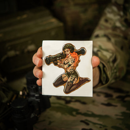 Sticker Tactical girl #10 AT4 Tattoo
