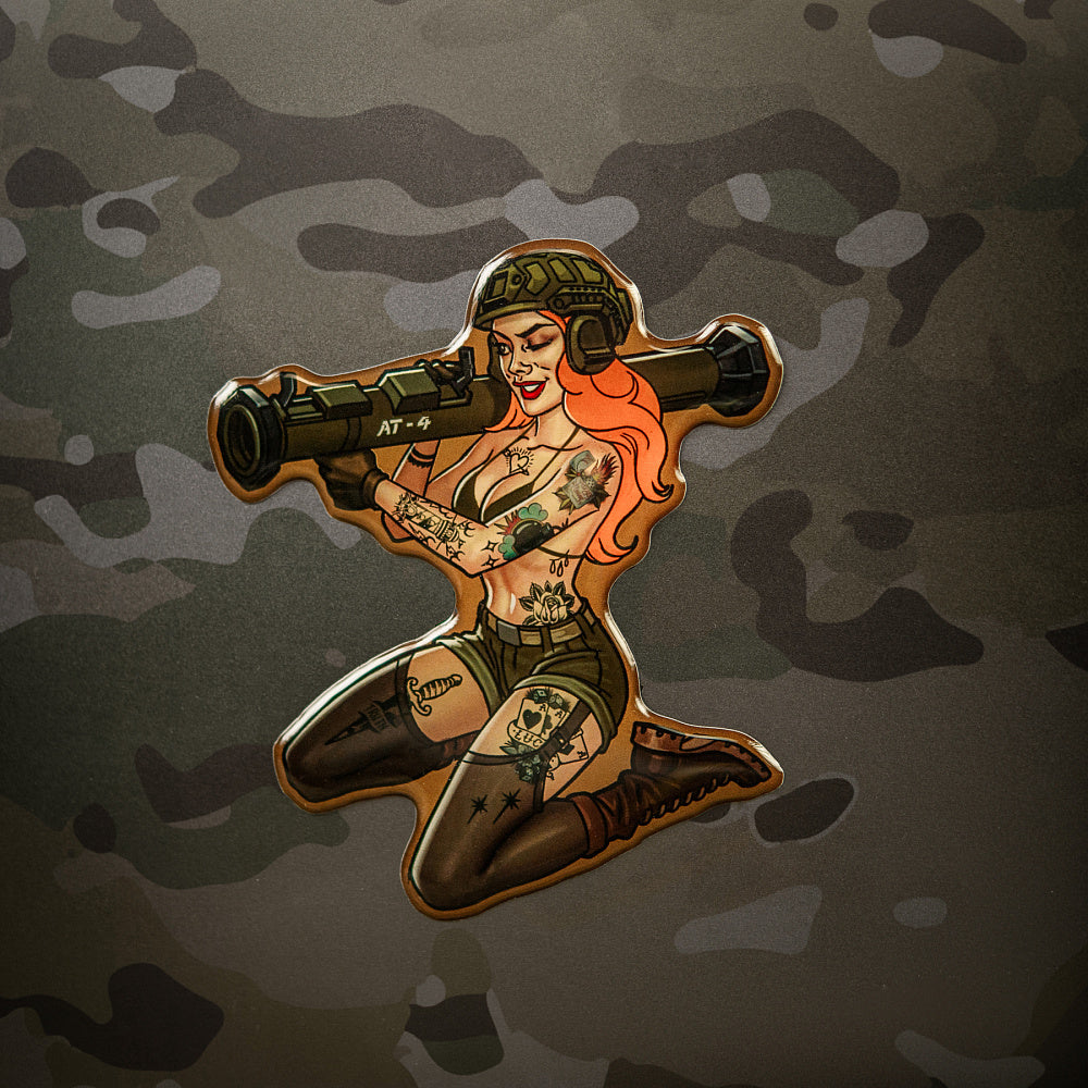 Sticker Tactical girl #10 AT4 Tattoo
