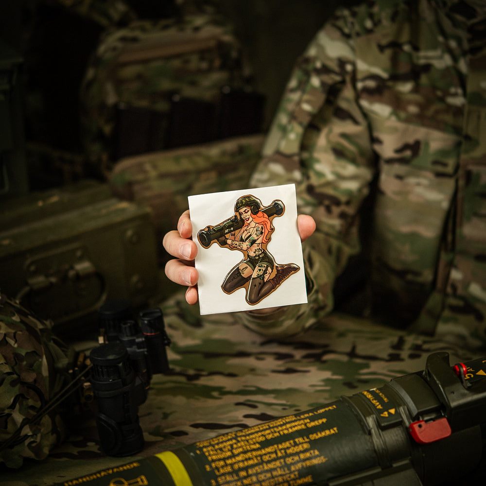 Sticker Tactical girl #10 AT4 Tattoo