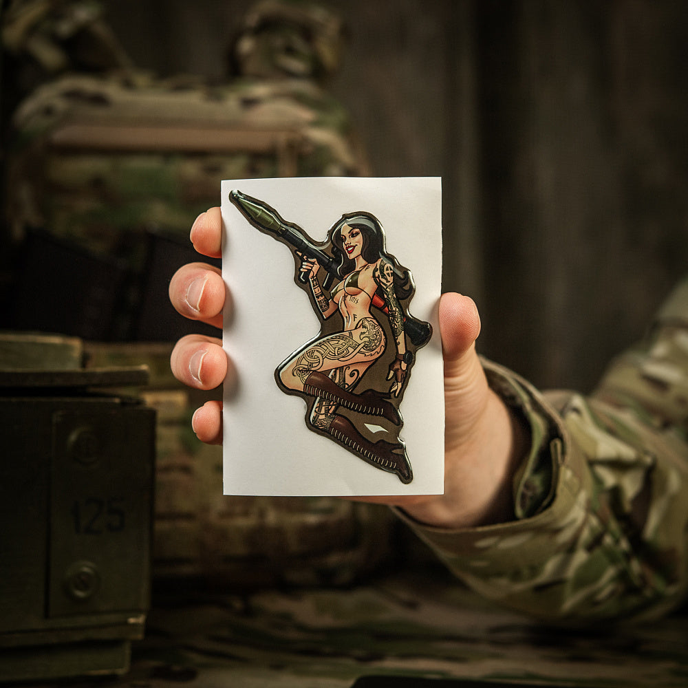 Sticker Tactical girl #9 RPG Skandinavik