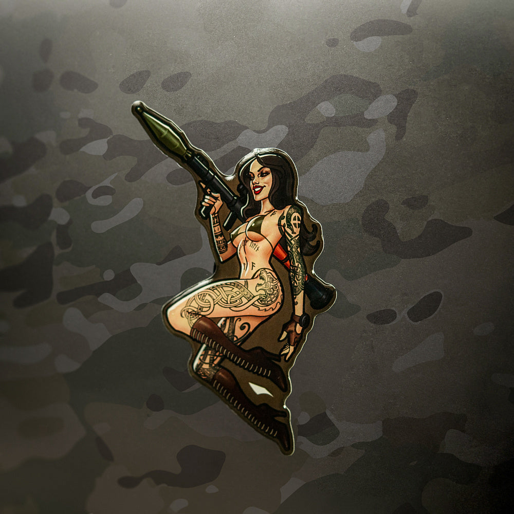 Sticker Tactical girl #9 RPG Skandinavik