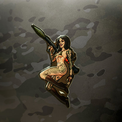 Sticker Tactical girl #9 RPG Skandinavik