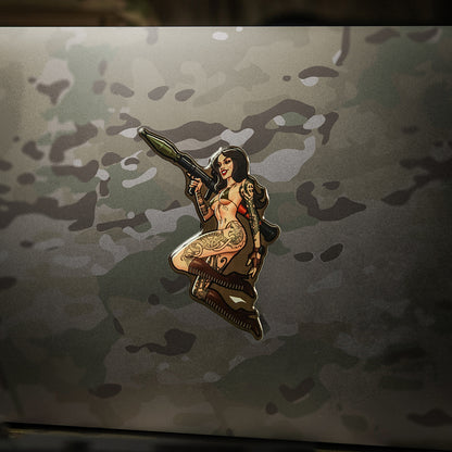Sticker Tactical girl #9 RPG Skandinavik