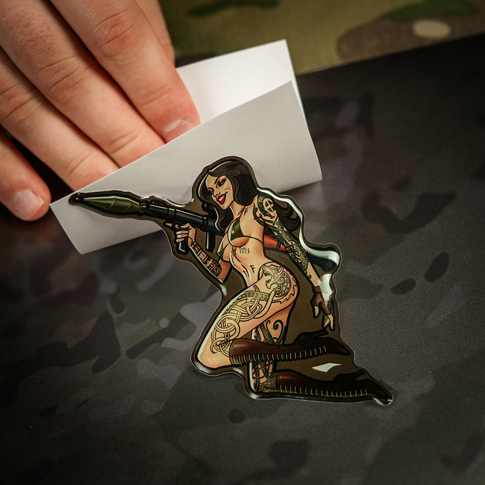 Sticker Tactical girl #9 RPG Skandinavik