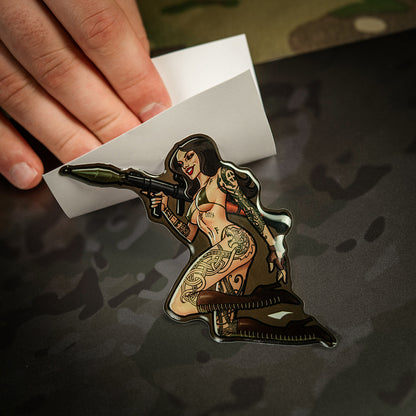 Sticker Tactical girl #9 RPG Skandinavik