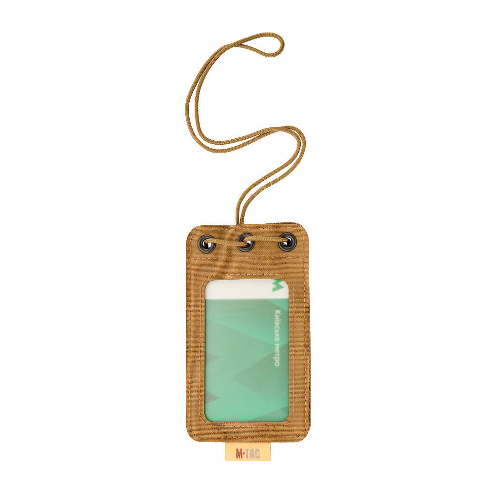 M-Tac Tactical Badge Holder Hanging ID Card Case Hook Surface Draw Cord