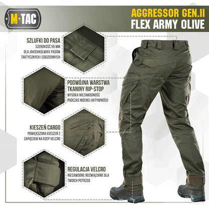 M-Tac Tactical Pants Aggressor Gen.II Flex
