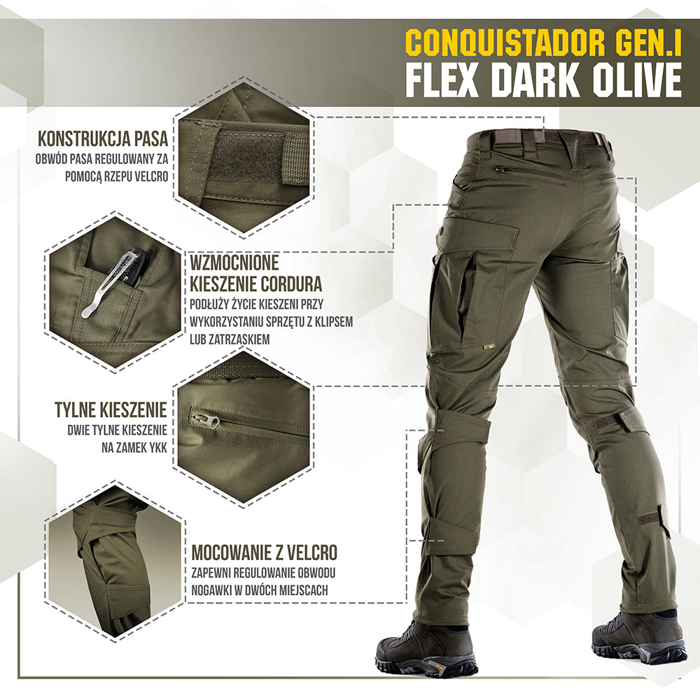 M-Tac tactical pants Conquistador Gen I Flex