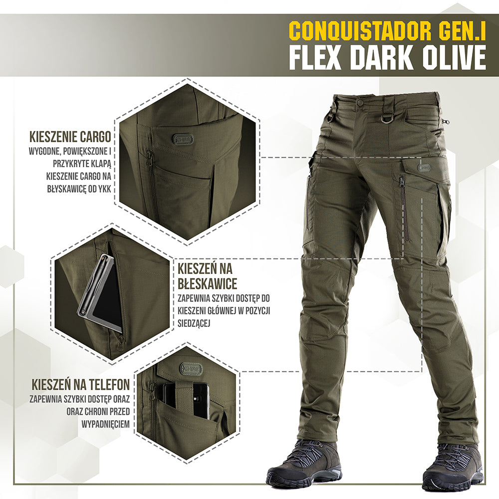 M-Tac tactical pants Conquistador Gen. I Flex
