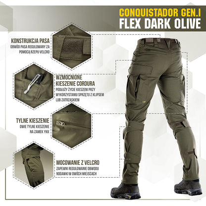 M-Tac tactical pants Conquistador Gen. I Flex