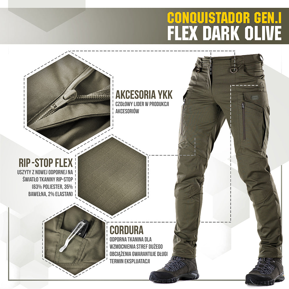 M-Tac tactical pants Conquistador Gen. I Flex