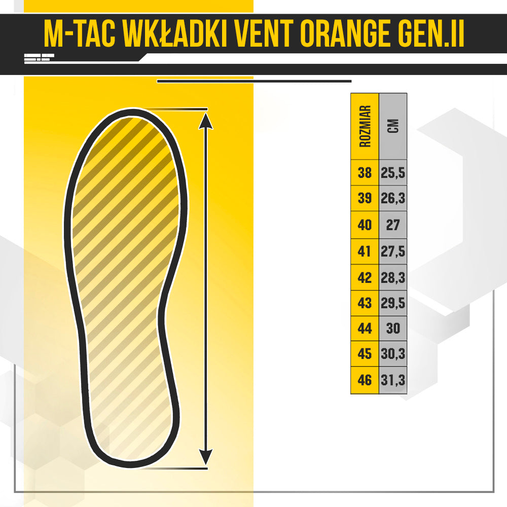 Vent Insoles Orange Gen.II 41