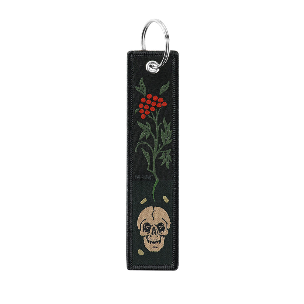Skull/Viburnum Keychain