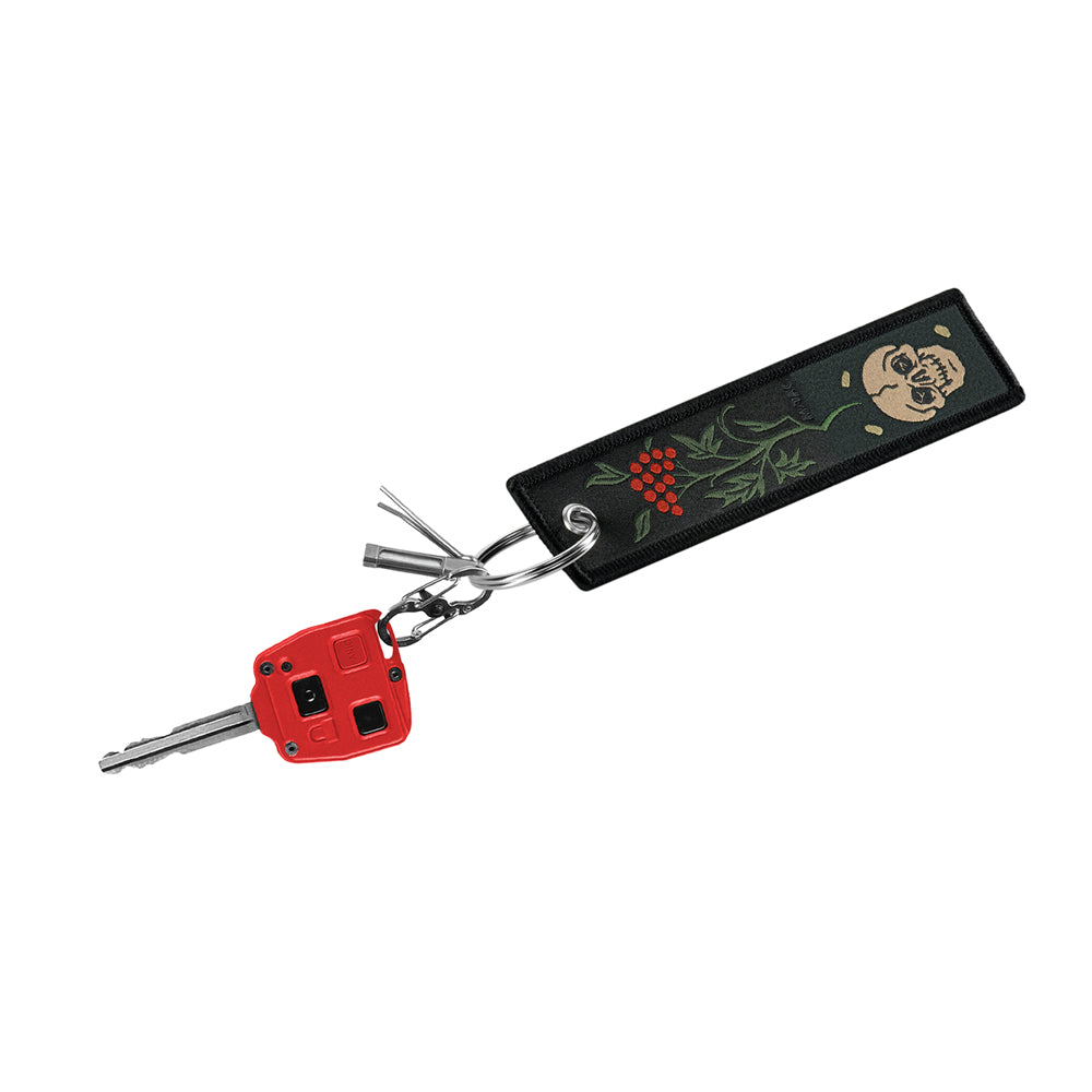 Skull/Viburnum Keychain