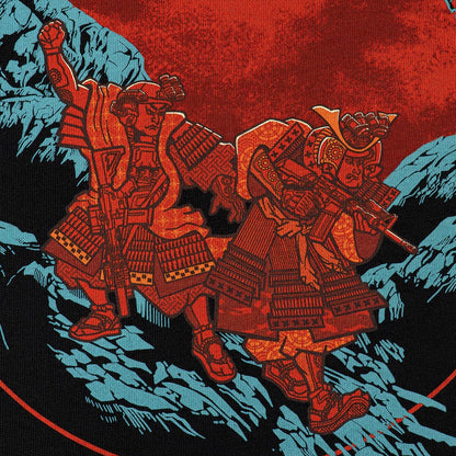 T-Shirt Two Samurai Oversize Cotton Hard