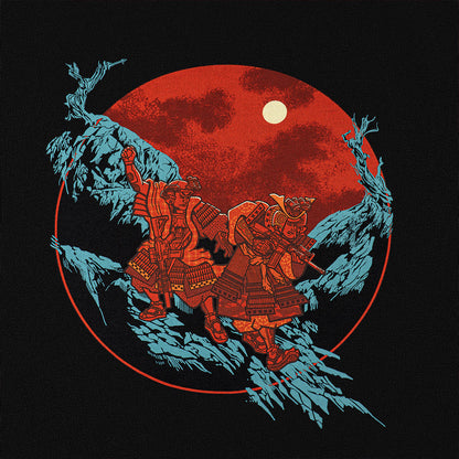 T-Shirt Two Samurai Oversize Cotton Hard