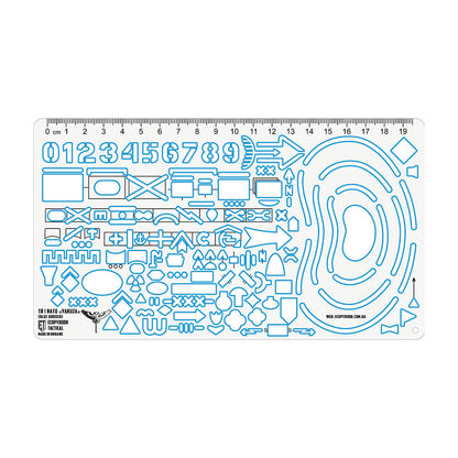 Ecopybook Tactical Scout’s Ruler NATO/UA (Blue Border)
